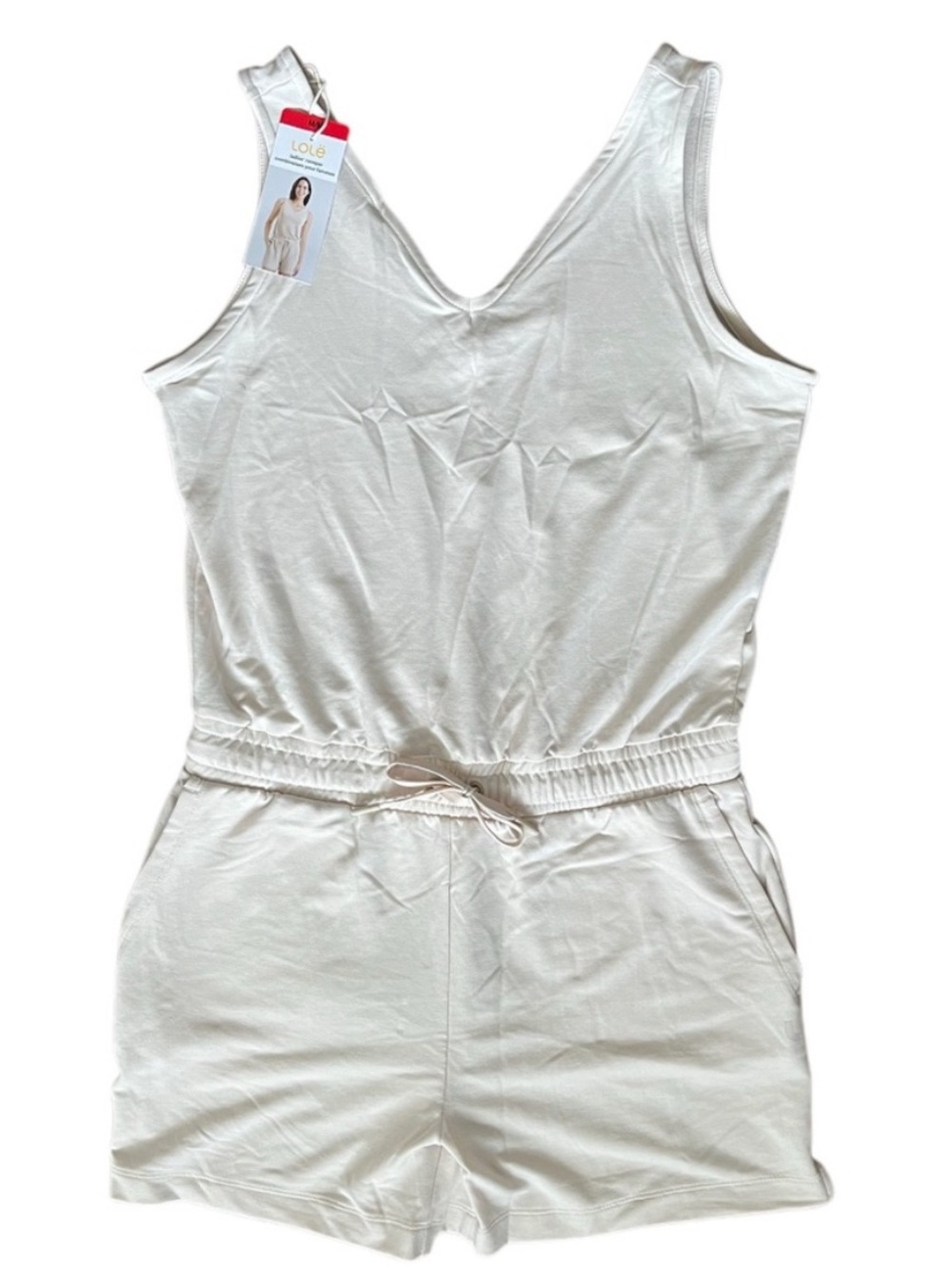 NWT Lole Beach Romper Bone/ Beige Size Medium